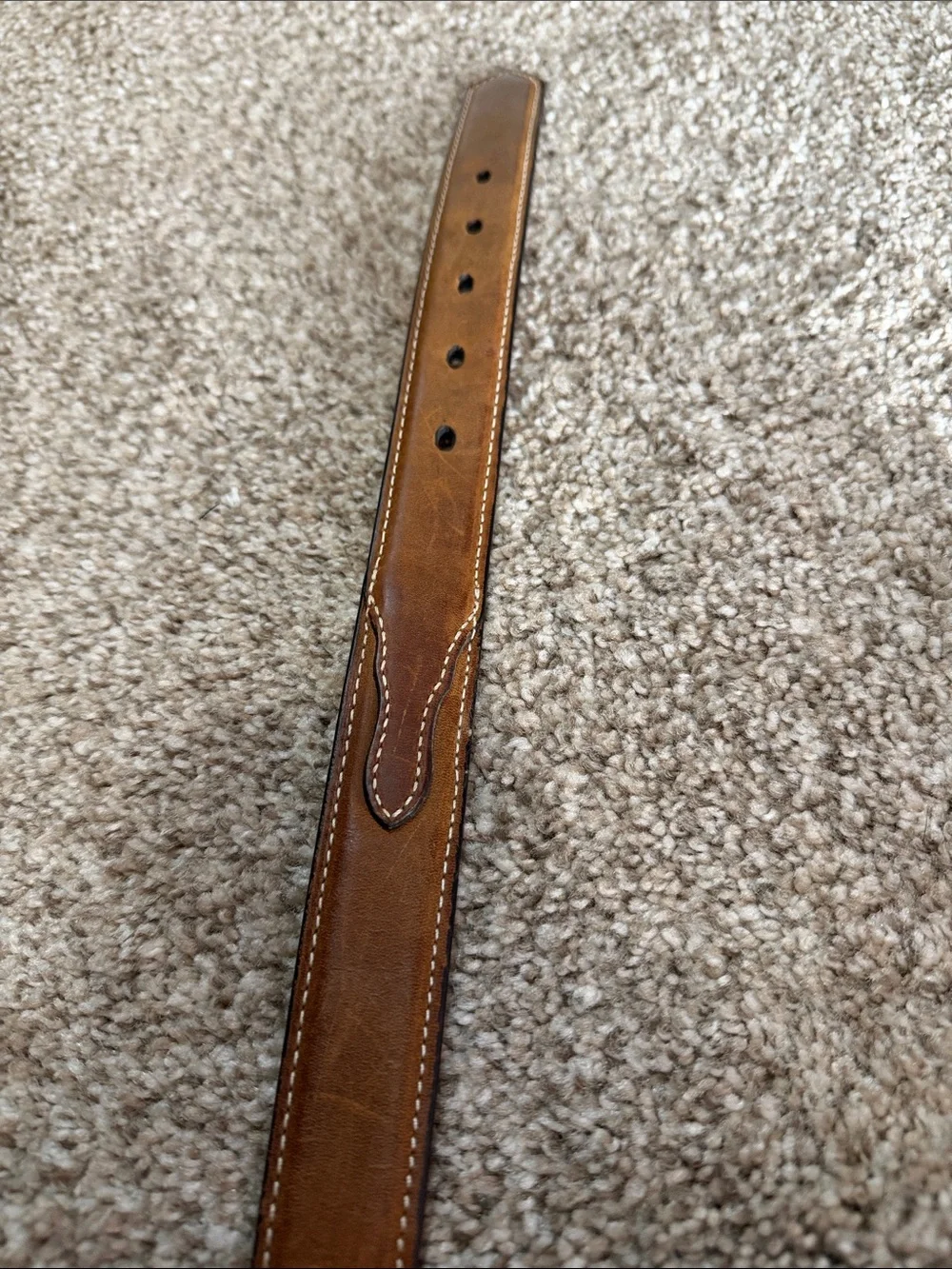 Nocona Brown Kids Leather Belt with Silver Tooled Buckle